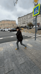 Routine Moscow street life documented near Kremlin area