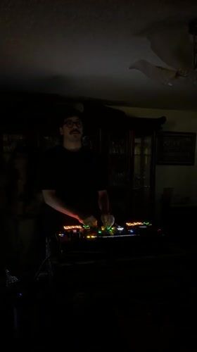 DJ performs at morning house party in Mexico City
