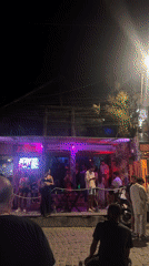 Late night crowd gathers at Zapata venue in Búzios