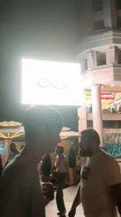 Yerevan's pedestrian center buzzing on a September night