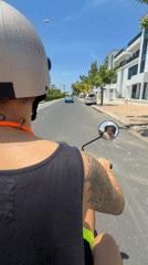 Scooter rides and breakfast on a sunny Nha Trang morning