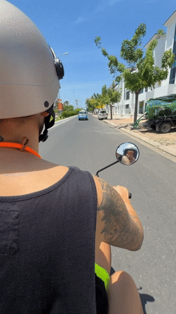 Scooter rides and breakfast on a sunny Nha Trang morning