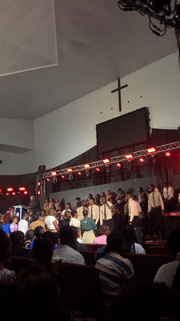 Church choir performs late-night service in Dar es Salaam