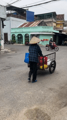 Morning street life documented in Nha Trang Ward