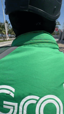 Morning motorcycle ride captured in Nha Trang, Vietnam