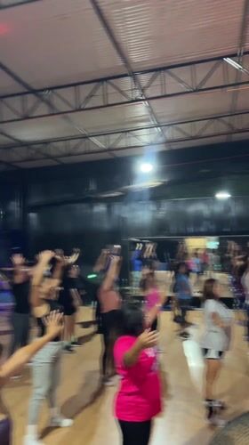 Women participate in Zumba class at Arica gym