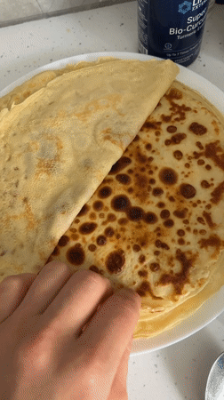 Home cooking: Crepes prepared in Limassol kitchen