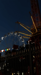 Evening scenes documented at Izhevsk amusement park and waterfront
