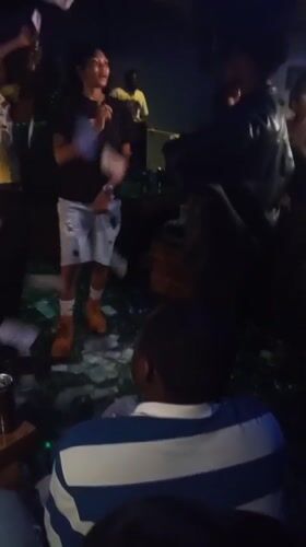 Nightclub celebration with cash throwing documented in Lokoja, Nigeria