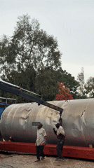 Heavy equipment operation underway in Gura Top, Nigeria