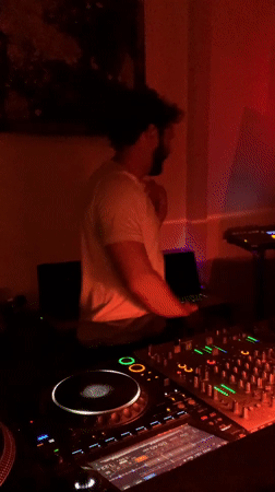 Late-night DJ set at a Tel Aviv club