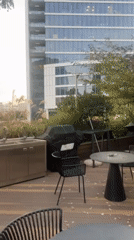 Rooftop terrace with outdoor kitchen documented in Tel Aviv