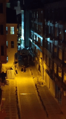 Late-night street fight in Kadıköy, Istanbul