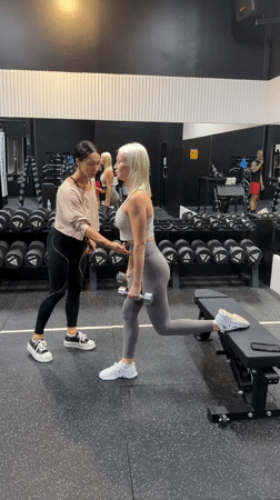Women train together at Choeng Mon gym