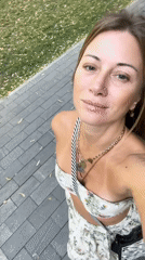 Outdoor stroll with flower close-ups and sunny selfies