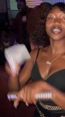 Two women party at nightclub in Gura Top, Nigeria
