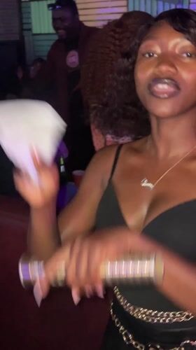 Two women party at nightclub in Gura Top, Nigeria