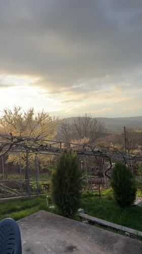 Person documents daily life moments in Bulgarian village