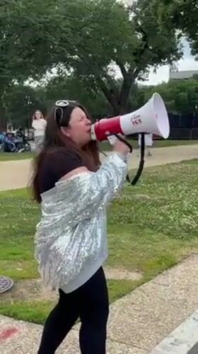 Multiple protest groups demonstrate in Washington D.C. Sunday evening