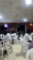 Formal gathering in purple and white held in Badagry