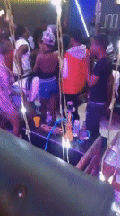 Crowded nightclub scene captured in Ikorodu, Nigeria