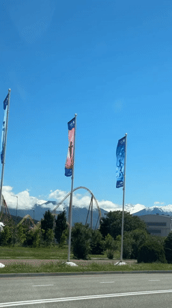 Clear morning skies and colorful flags observed in Sirius