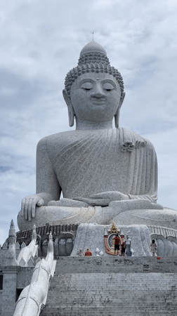 Morning visit to Big Buddha Phuket — statues, shrines, and coastal views