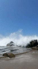 Busy LA beach afternoon: surf, crowds, and shoreline scenes