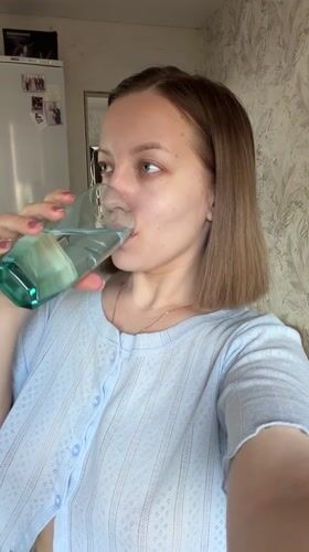 Morning domestic routine documented in Reshetnikovo home with celebration decorations