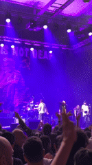 Band performs at crowded concert venue in Sofia