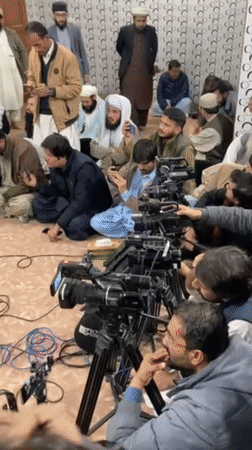 Religious political group holds press conference in Quetta, Pakistan