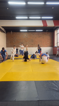 Children's martial arts class held in Krasnoyarsk gym