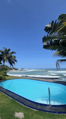 Beachside pool captured on video in Goviyapana, Sri Lanka