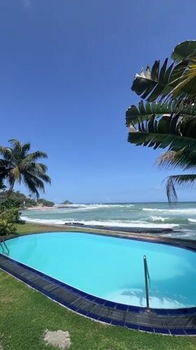 Beachside pool captured on video in Goviyapana, Sri Lanka