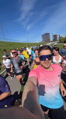 Morning runners captured on video in Kazan, Russia