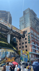 Chongqing's monorail threads straight through a residential building