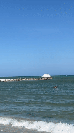 Afternoon beach activities captured at El Yaque, Venezuela
