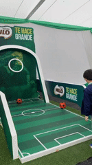 Milo promotional event with games and sampling in Santiago