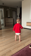 Toddler's morning routine captured in Chaikovsky home