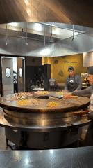 Garden stroll and open-grill kitchen, same afternoon