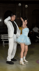 Entertainment performers captured during nighttime event in Nan'an District