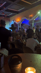 Evening social gathering at Sofia bar with DJ entertainment