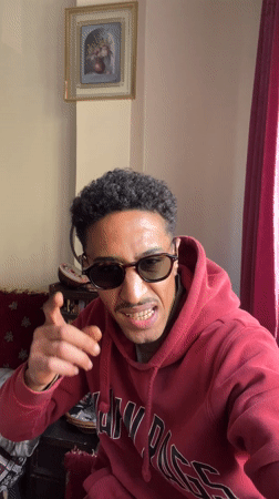 Young man smoking marijuana documented in Tangier residence