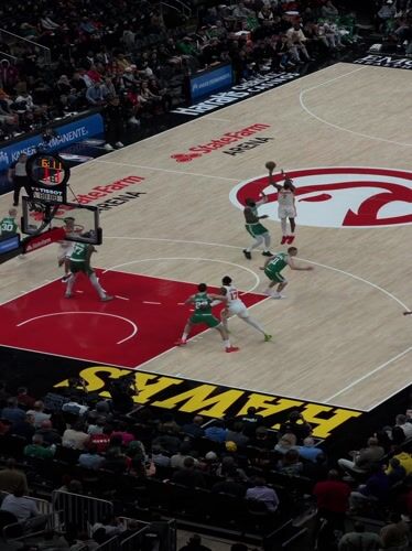 Atlanta Hawks game and sports venue activity documented