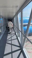 Boarding a Moscow-bound flight at Hangzhou Xiaoshan Airport