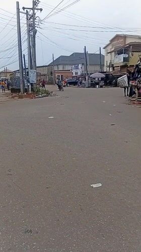 Street scene documented in Isheri, Nigeria neighborhood