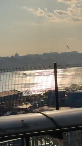 Man Records Scenic Golden Horn Views from Beyoğlu Overlook