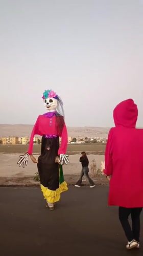 Colorful festival parade rolls through the streets of Arica