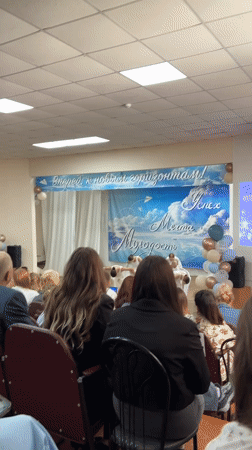 Graduation day celebrations in Chaikovsky, Russia