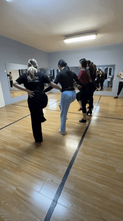 Dance practice session held at Buhovo studio
